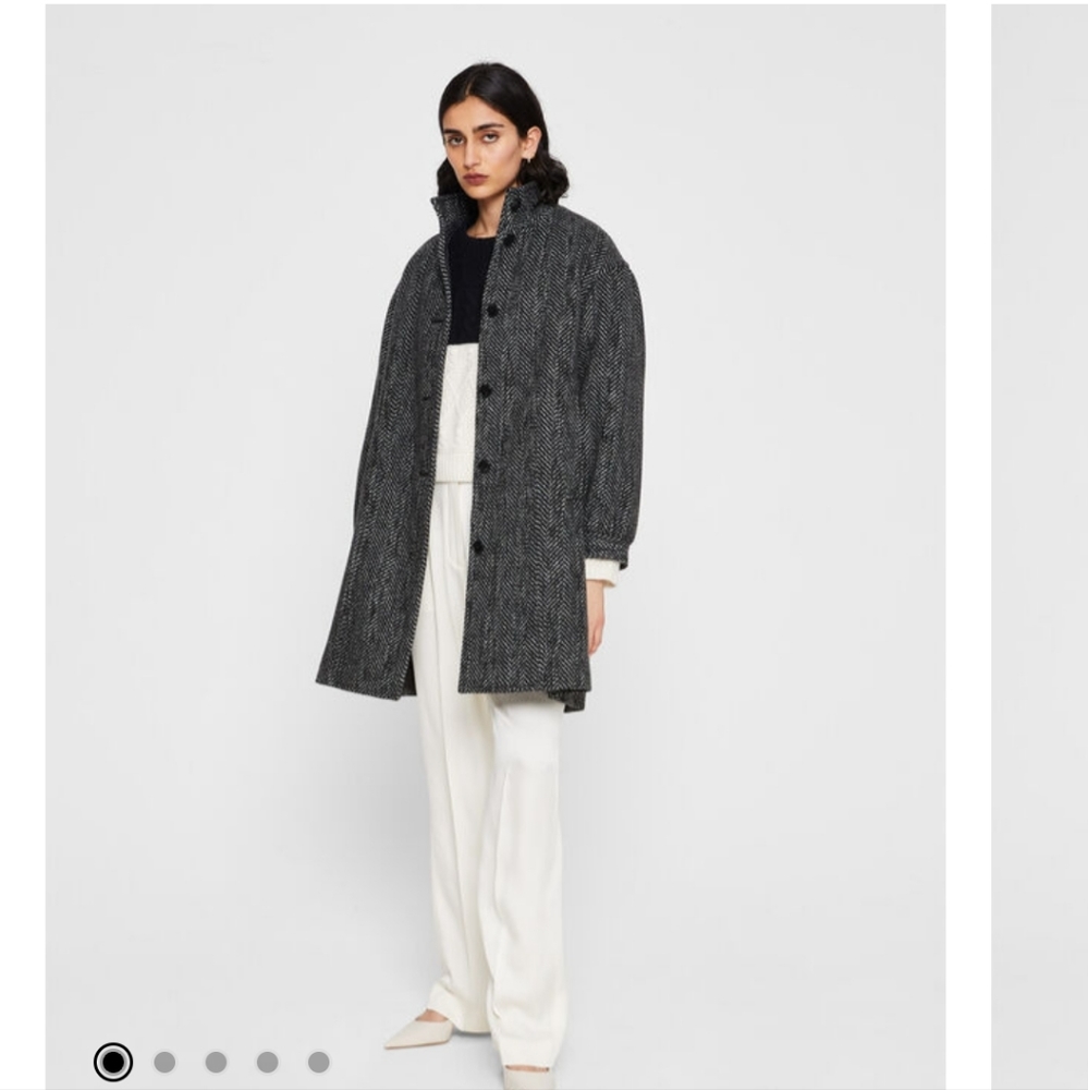 NWT! Club Monaco Herringbone Swing Coat